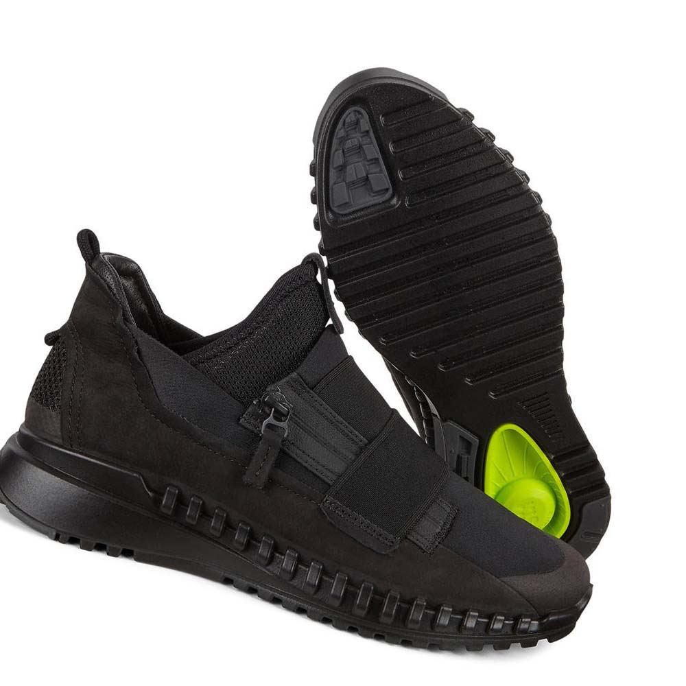 Ecco Zipflex Slip-on Hiking & Trail Dame Svarte | NO 153HAP